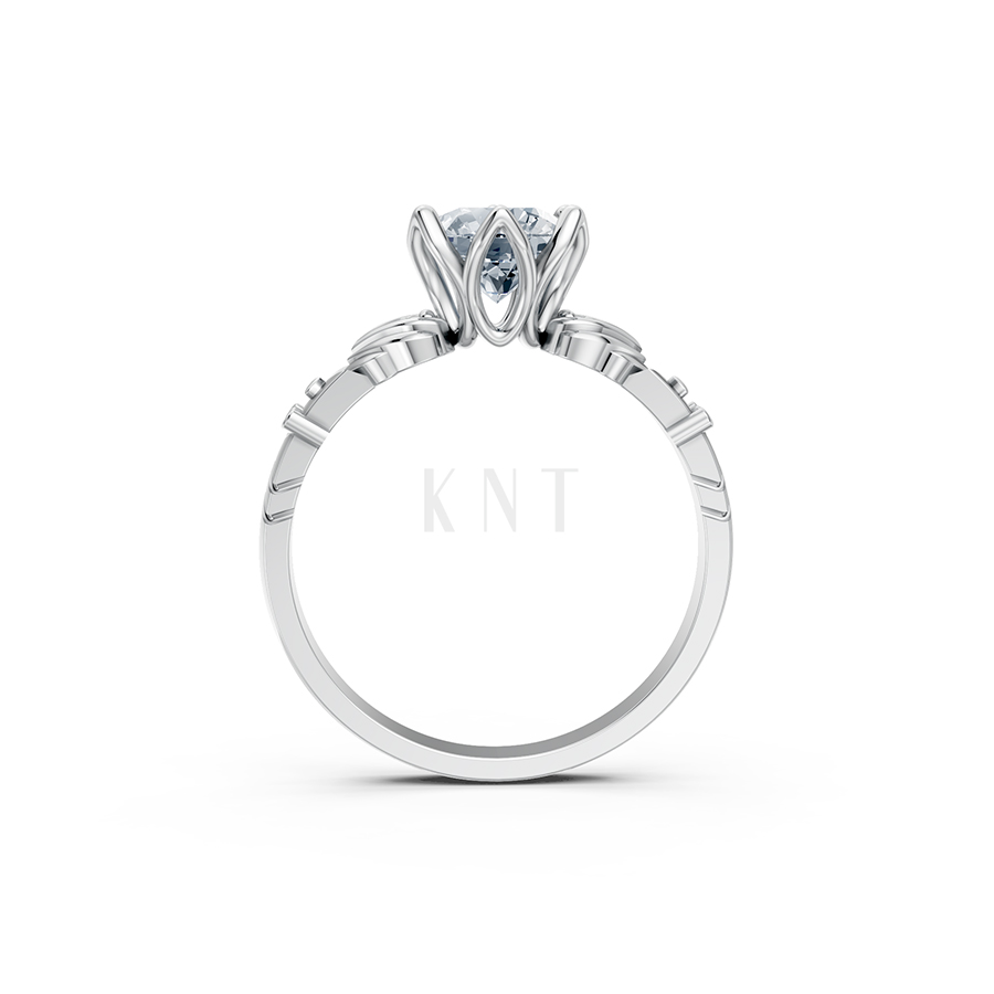 Nhẫn đính hôn Hy Lạp R363 – EROS màu vàng trắng White Gold kiểu dáng cá tính, hiện đại