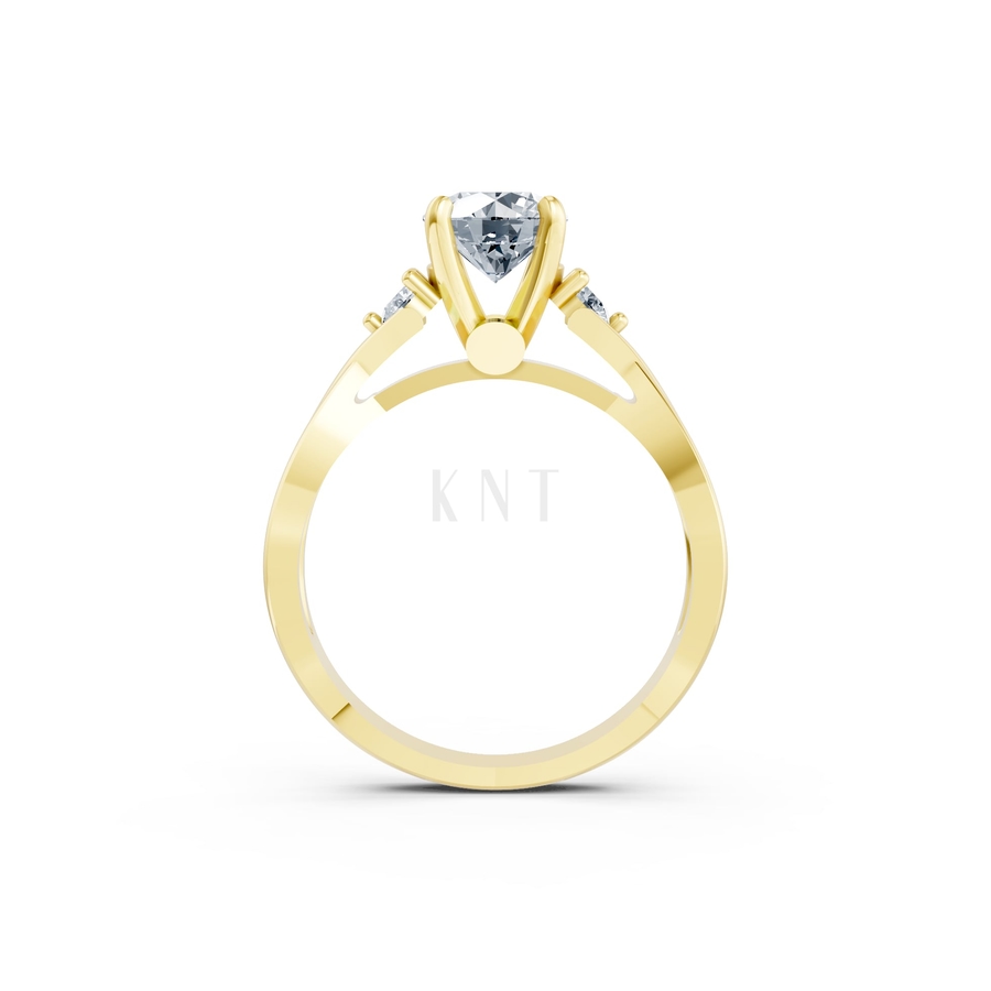 Nhẫn đính hôn đá cao cấp R397 – AILANI màu Vàng Gold vàng 10K/14K/18K/607 cao cấp, thanh lịch