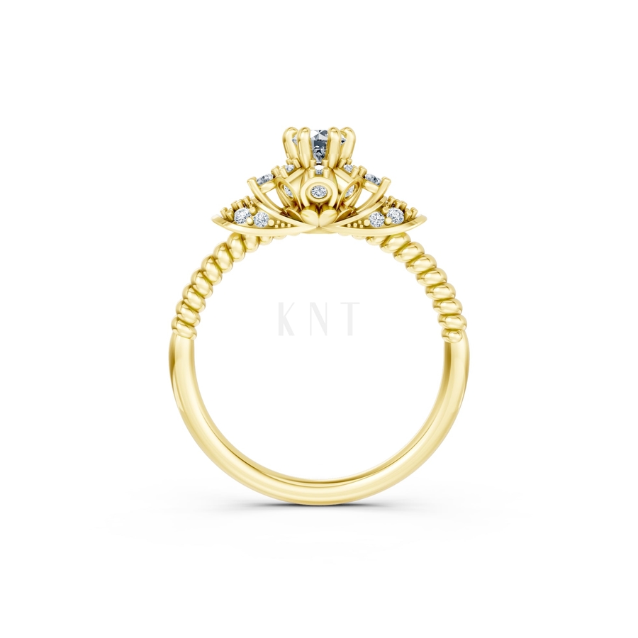 NHẪN ĐÍNH HÔN SEOUL R426 màu Vàng Gold thiết kế tinh xảo, độc đáo