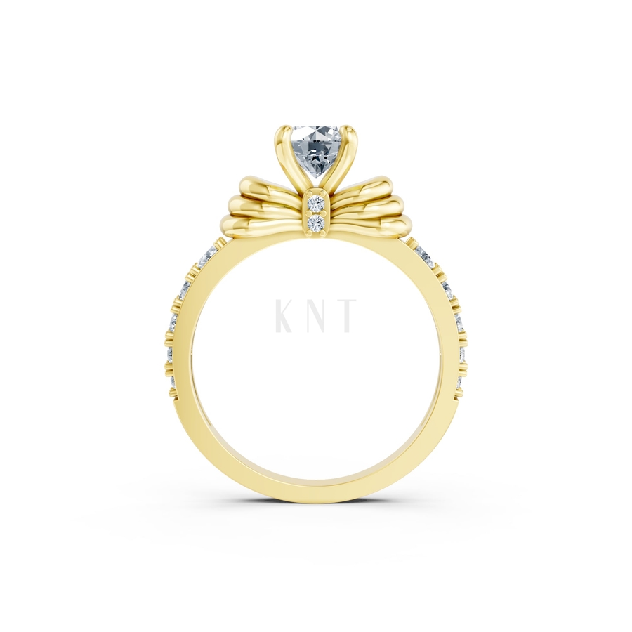 NHẪN ĐÍNH HÔN SEOUL R443 màu Vàng Gold thiết kế tinh xảo, độc đáo