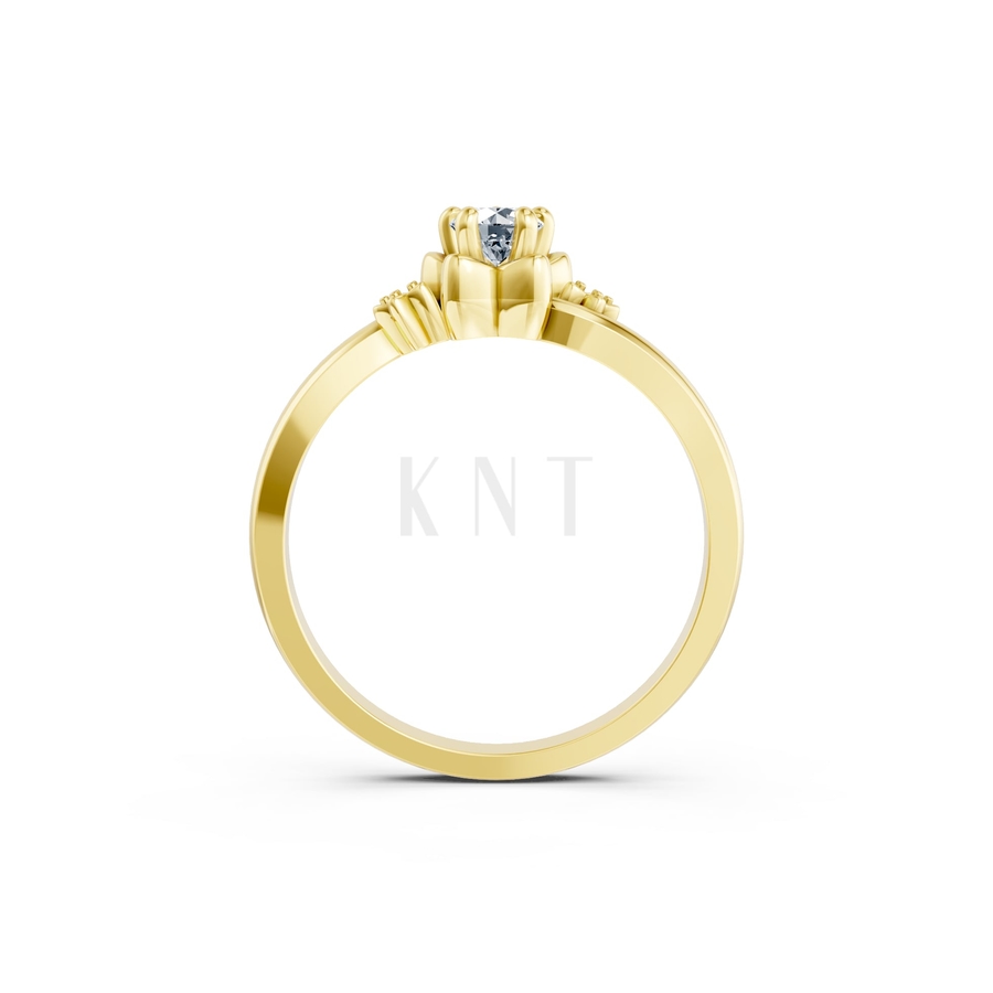 NHẪN ĐÍNH HÔN R462 màu Vàng Gold vàng 10K/14K/18K/607 cao cấp, thanh lịch