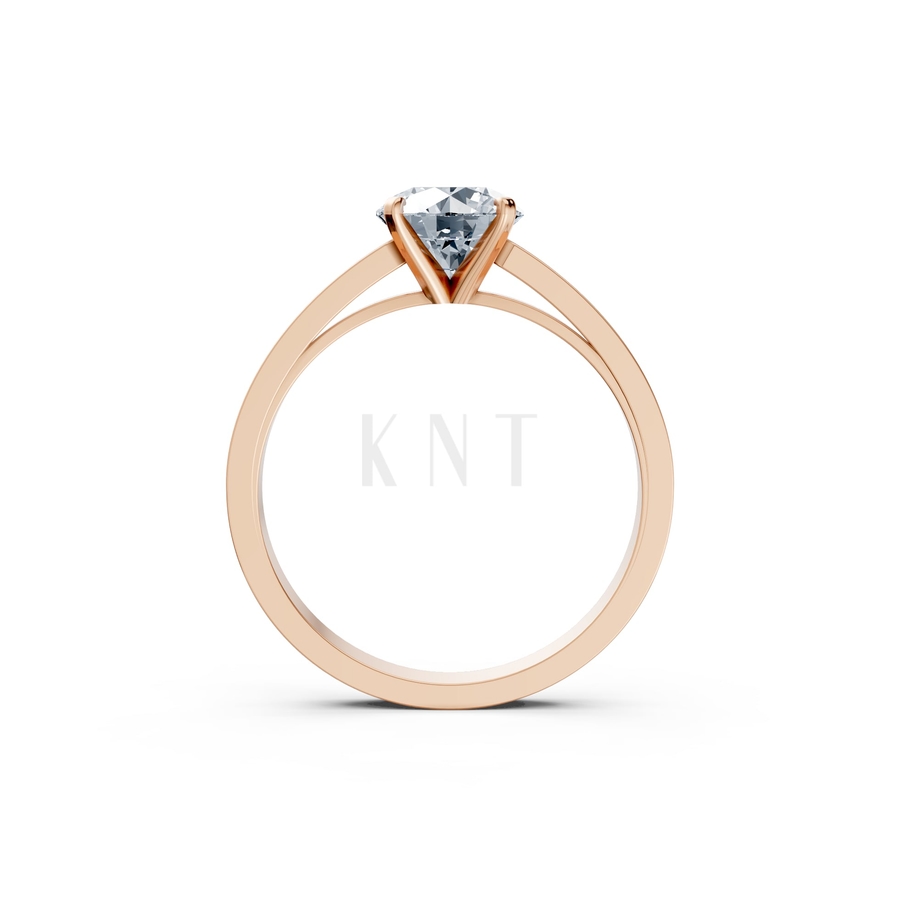 Nhẫn đính hôn LX3D màu vàng hồng Rose Gold vàng đẹp, kiểu dáng trẻ trung, độc đáo