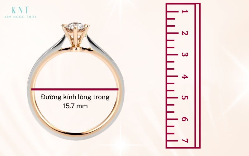 Hướng dẫn đo đường kính nhẫn có sẵn