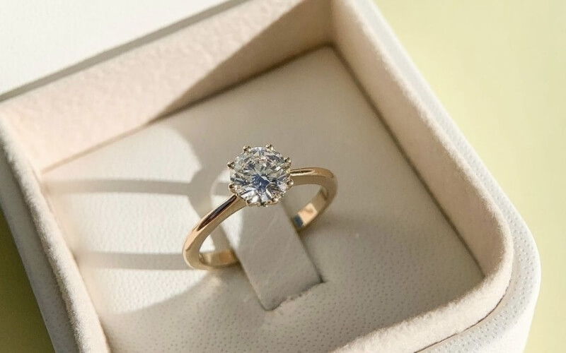 Nhẫn Solitaire kim cương