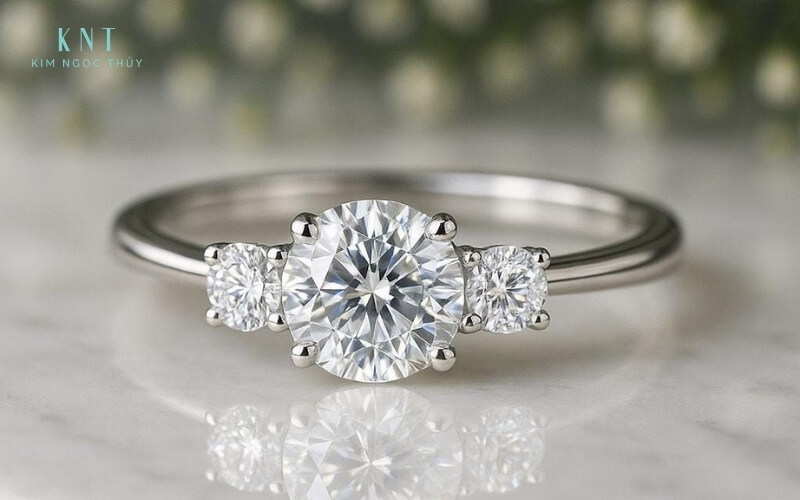 Nhẫn Three-Stone thể hiện sự gắn kết và hành trình tình yêu