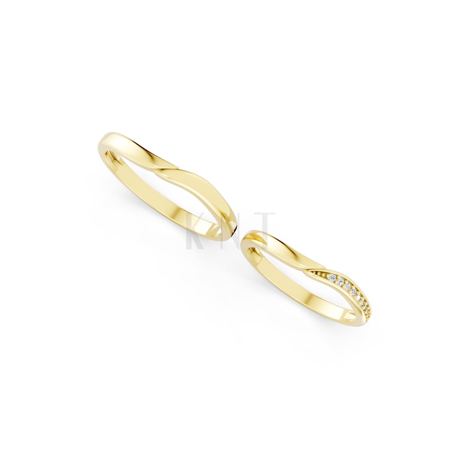 NHẪN CƯỚI A217 Vàng Gold thiết kế tinh xảo, độc đáo