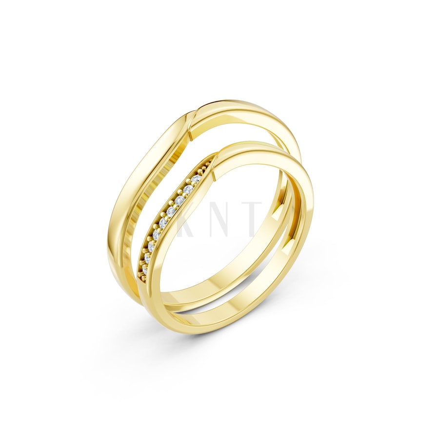 NHẪN CƯỚI A217 Vàng Gold thiết kế tinh tế, sang trọng