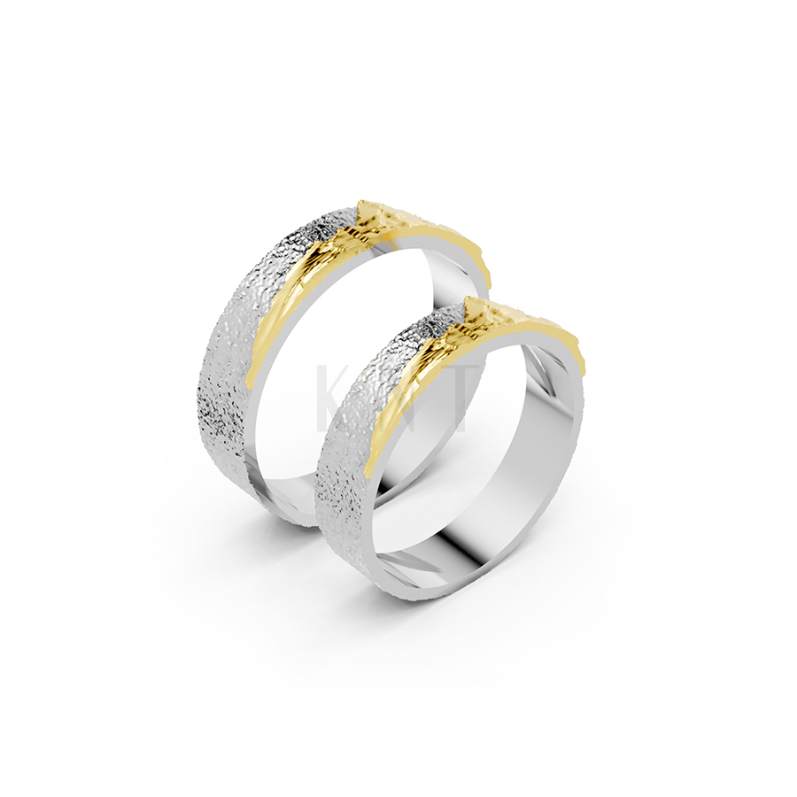 Nhẫn cưới Horizon A266 phối màu Dual Color họa tiết ấn tượng, cá tính