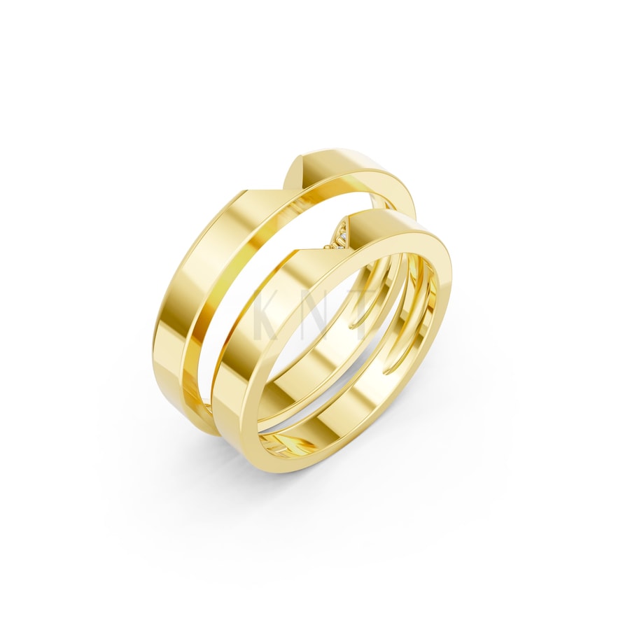 NHẪN CƯỚI A267 màu Vàng Gold thiết kế tinh tế, sang trọng