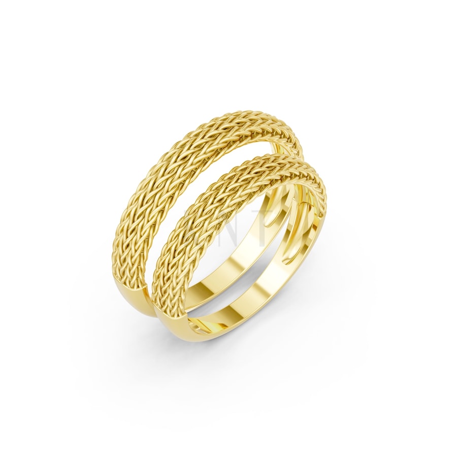 Nhẫn cưới H70 Vàng Gold thiết kế tinh tế, sang trọng