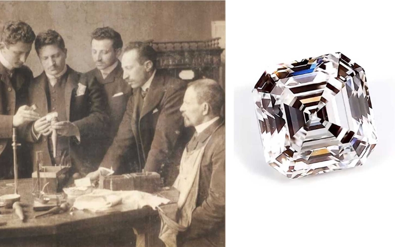 Giác cắt Asscher ra đời từ những năm đầu thế kỷ XX