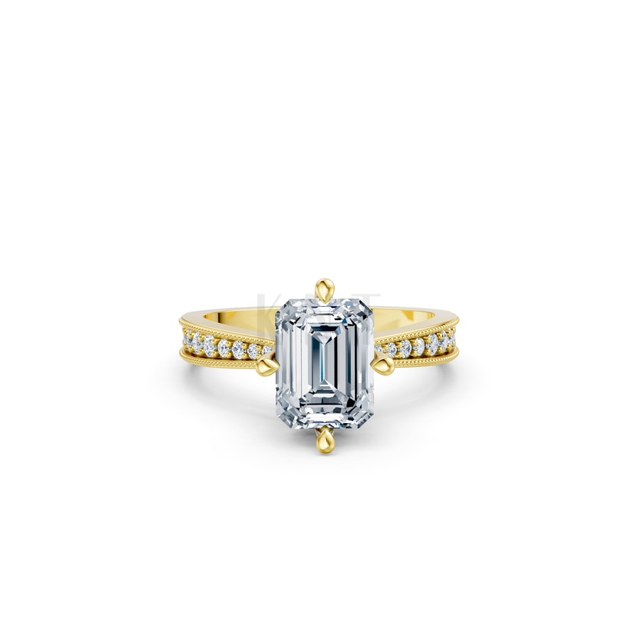 Nhẫn đính hôn đá Moissanite RM11 – ARABELLA Vàng Gold thiết kế tinh xảo, độc đáo