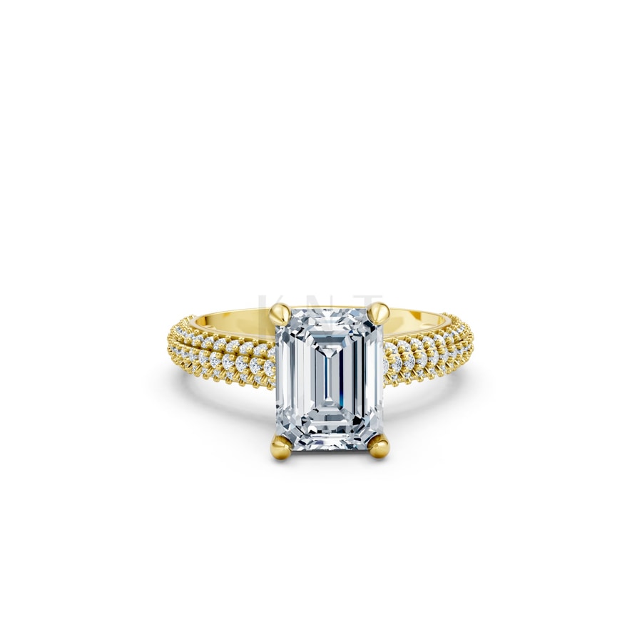 Nhẫn đính hôn đá Moissanite RM18 – ANYA Vàng Gold thiết kế tinh xảo, độc đáo