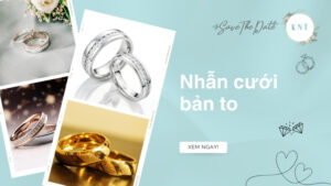 Top 11 mẫu nhẫn cưới bản to sang trọng năm 2025