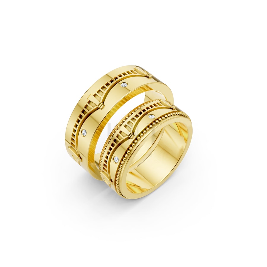 Nhẫn Cưới Collab Hungary – CL33 Vàng Gold thiết kế tinh tế, sang trọng