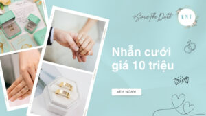 Top 10 nhẫn cưới dưới 10 triệu lộng lẫy, sang trọng