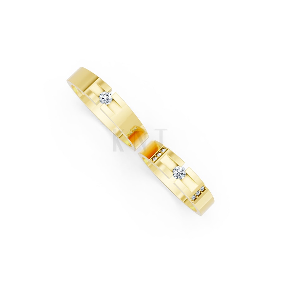 Nhẫn Cưới S69 Vàng Gold thiết kế tinh xảo, độc đáo