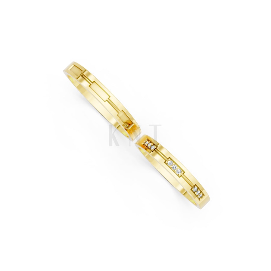 Nhẫn cưới TG18 Vàng Gold vàng 10K/14K/18K/607 cao cấp, thanh lịch