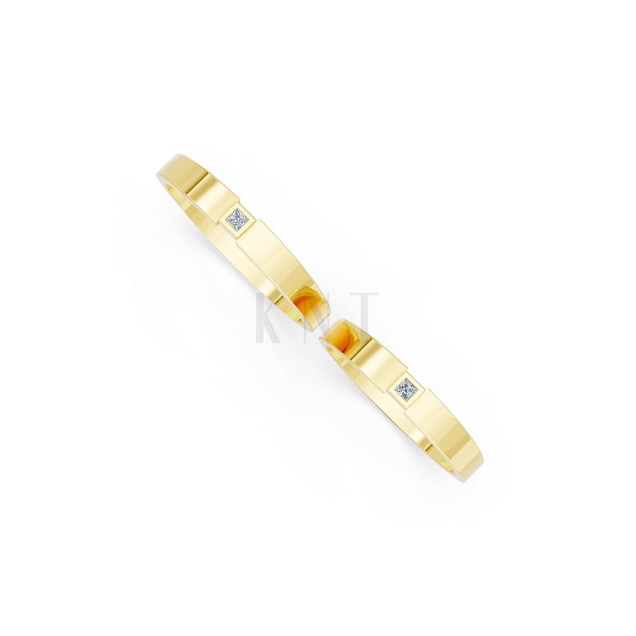 Nhẫn cưới TG2 Vàng Gold vàng 10K/14K/18K/607 cao cấp, thanh lịch