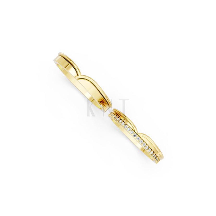 Nhẫn cưới TG4 Vàng Gold thiết kế tinh xảo, độc đáo
