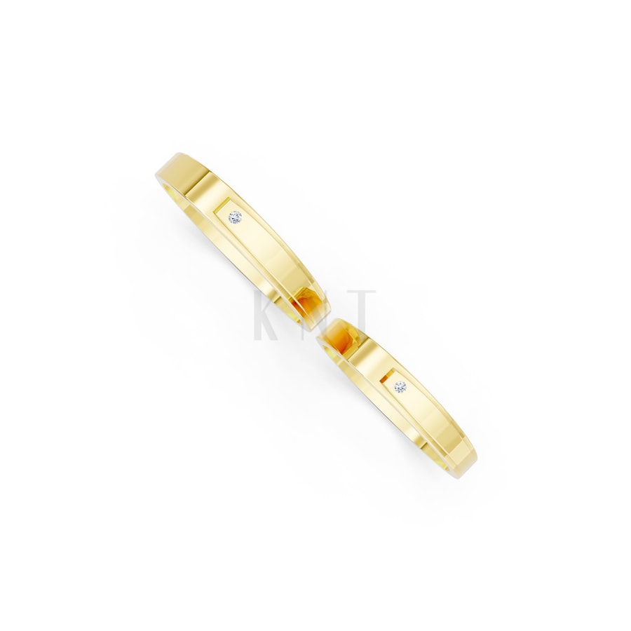 Nhẫn cưới TG7 Vàng Gold vàng 10K/14K/18K/607 cao cấp, thanh lịch