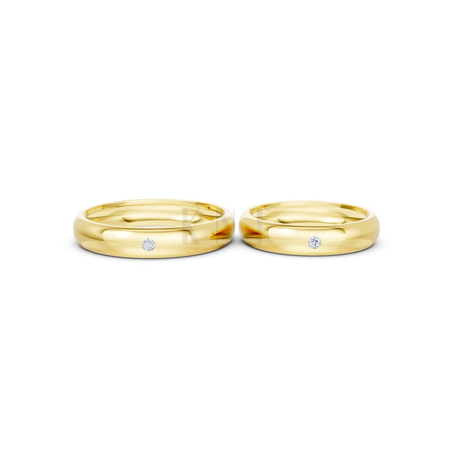 Nhẫn cưới TG8 Vàng Gold vàng 10K/14K/18K/607 cao cấp, thanh lịch