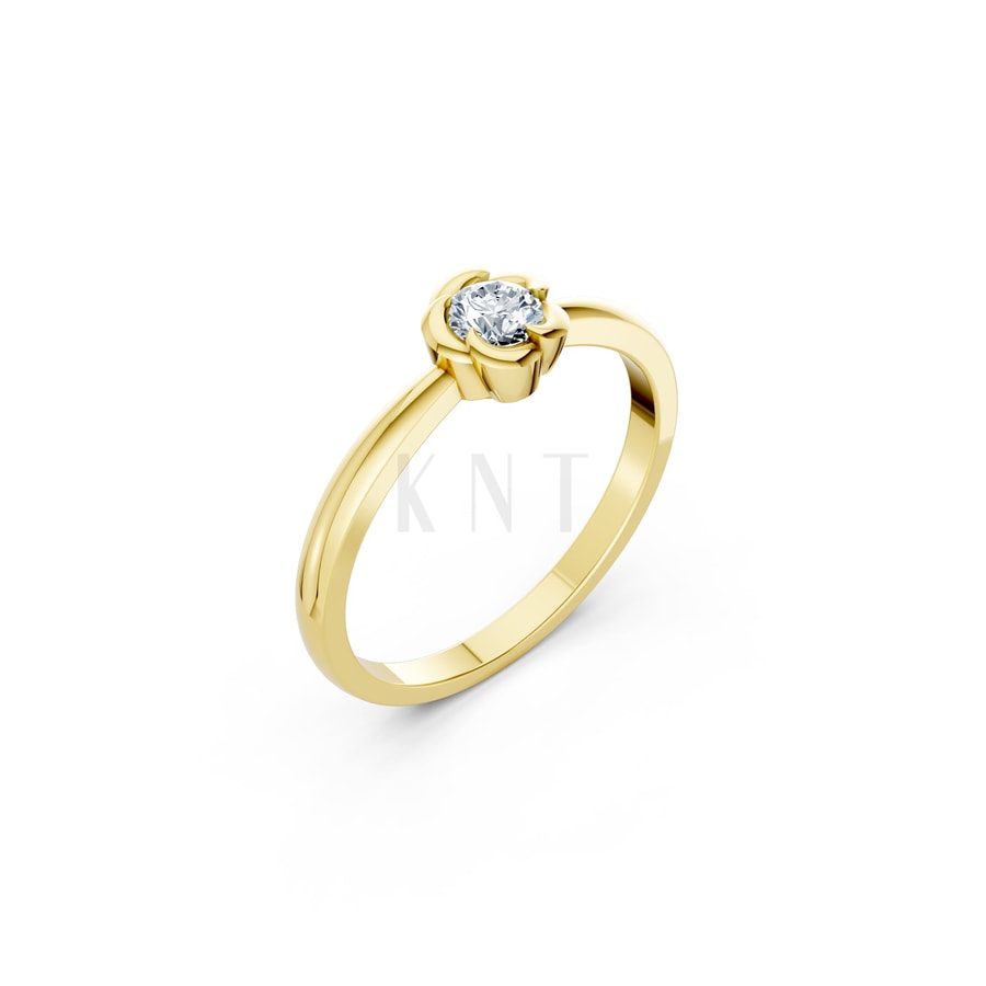 Nhẫn đính hôn R461 Vàng Gold thiết kế tinh tế, sang trọng