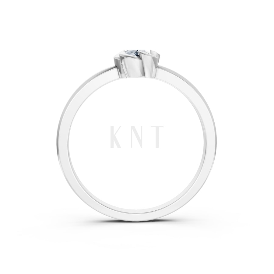 Nhẫn đính hôn R461 vàng trắng White Gold thiết kế trẻ trung, hiện đại