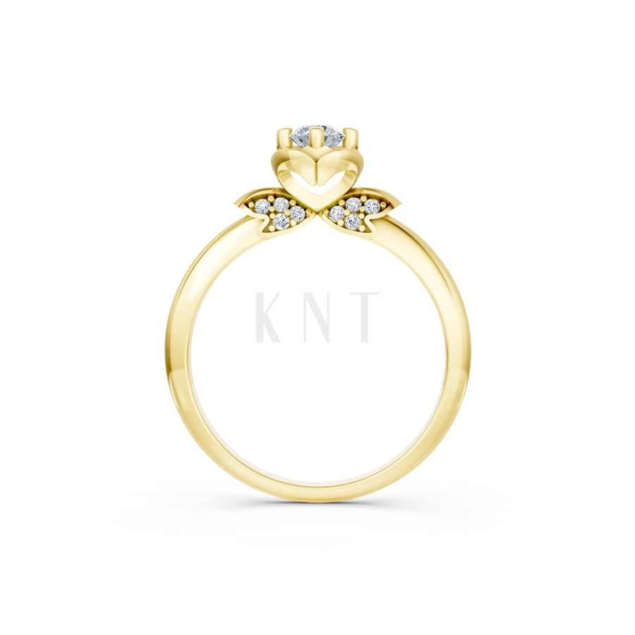 Nhẫn đính hôn R468 Vàng Gold thiết kế tinh xảo, độc đáo