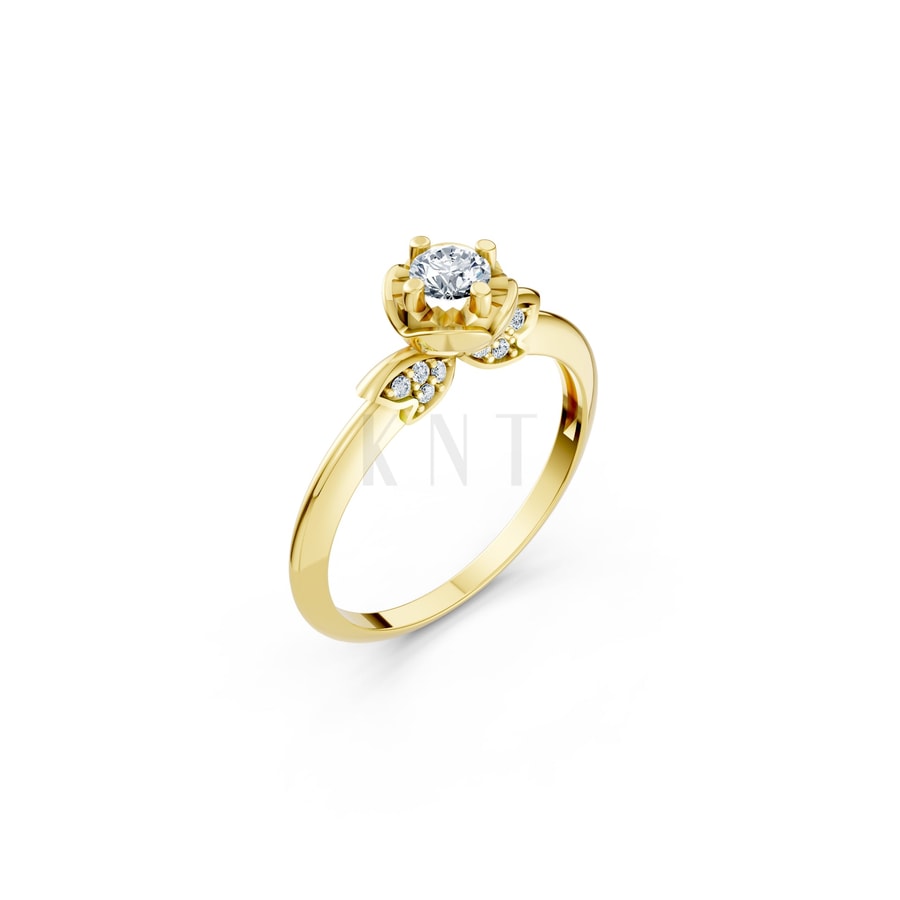 Nhẫn đính hôn R468 Vàng Gold thiết kế tinh tế, sang trọng