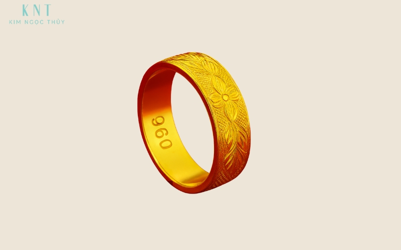 Kí hiệu 960 trong nhẫn vàng 96