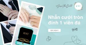 Top 10 mẫu nhẫn cưới tròn đính 1 viên đá đơn giản, sang trọng